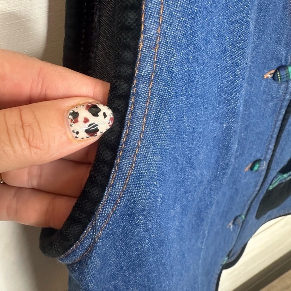 Vintage Napa Valley Denim Plaid Detail Vest – Made in USA -Women's Size Medium - Picture 5 of 7